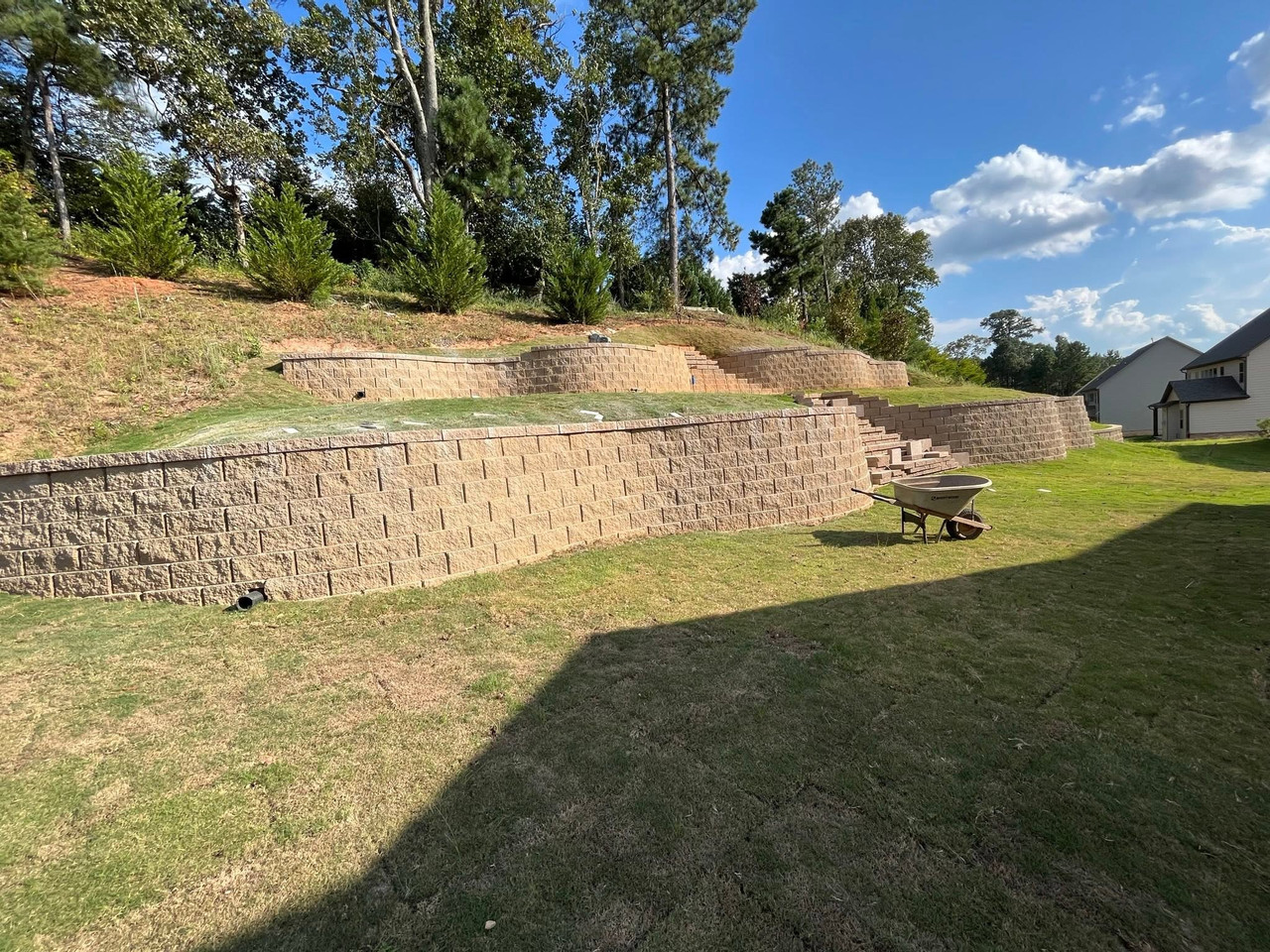 Hardscaping project in Gainesville, Georgia