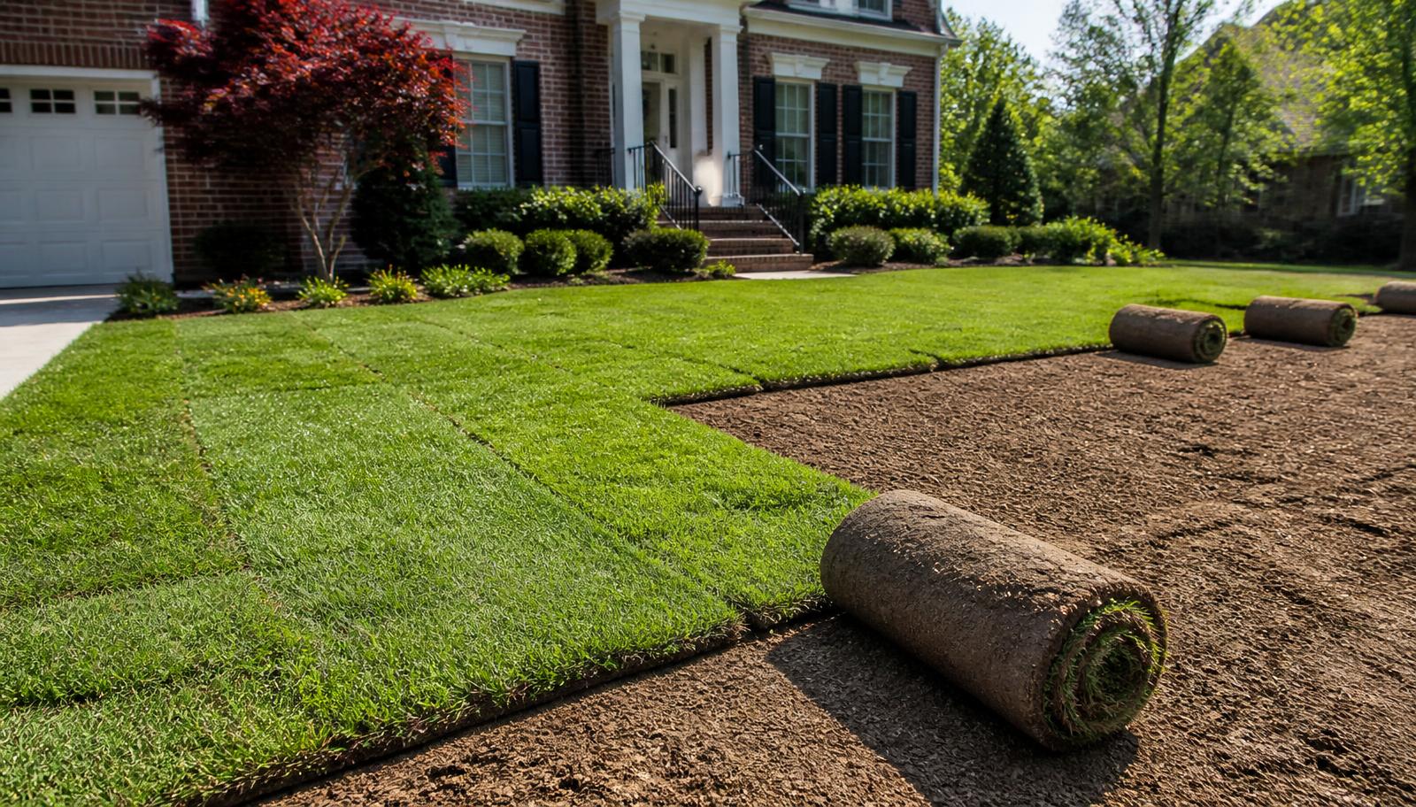 Sod Installation in Gainesville, Georgia by Heritage Landscape